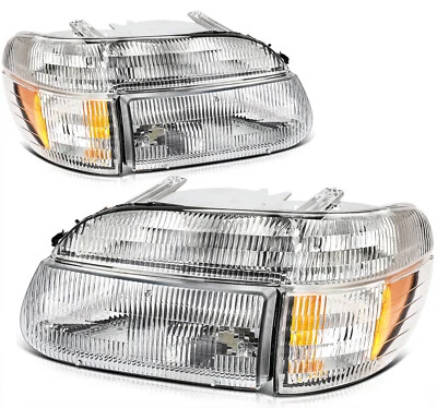 Headlights Assembly For Ford Explorer1997 Mercury Mountaineer 1995-2001 Pair — 第 1/4 张图片