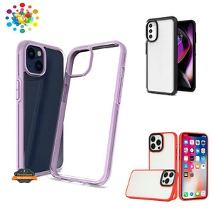 Für Motorola Moto G 5G 2023 Transparent Hybrid Farbe TPU Rahmen PC Hülle Cover - Bild 1 von 55