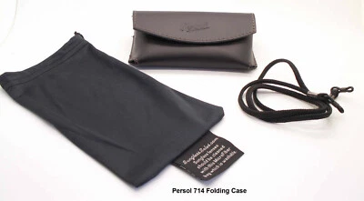 New Authentic Persol Folding Sunglasses Case Model 714 Case Soft Case Folding