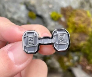 Dumbbell Pin exercise pin Fitness Gym Pin gift for him cute gift for her display - Picture 1 of 8