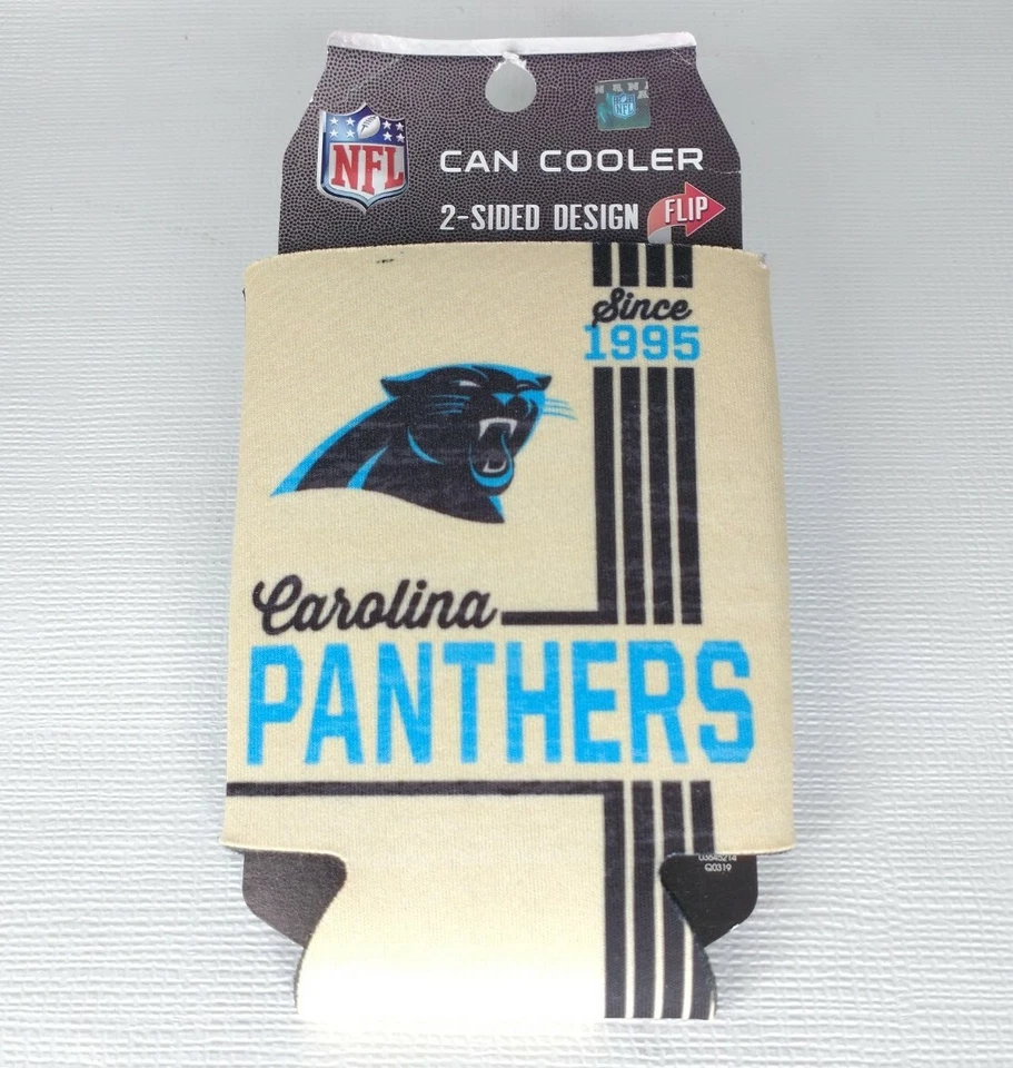 Carolina Panthers NFL WinCraft "Est.1995" 12oz Can Cooler 2-Sided Design