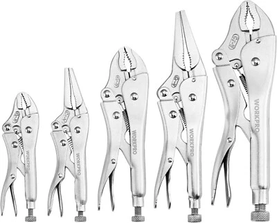 Alicates de bloqueo Vice Grip 5 piezas herramientas surtidas tornillo mandíbula abrazadera juego de herramientas manuales NUEVO Foto 1 de 4