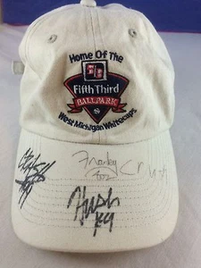 West Michigan Whitecaps signierte Baseballkappe Maskottchen Crash Hush Franky - Bild 1 von 4