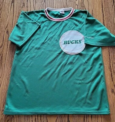 Camiseta deportiva retro Milwaukee Bucks para hombre talla mediana de baloncesto de la NBA  Foto 1 de 4