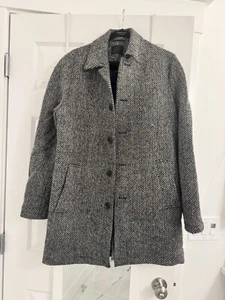 ASOS Tweed Carcoat Gray Medium 40R NWOT - Picture 1 of 10