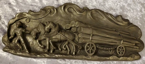 Zinn Relief Handarbeit Wall Plaque Cover