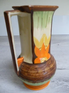 Myott Hand Painted Art Deco Square Neck Jug - Picture 1 of 12