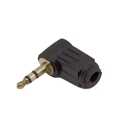 stabiler Klinkenstecker 3,5mm, stereo, GEWINKELT, mit Lötfahnen (Multirabatt) - Bild 1 von 2