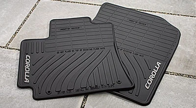 Alfombrillas de goma Corolla 2009-2013 para todo tipo de clima accesorio genuino Toyota Foto 1 de 2