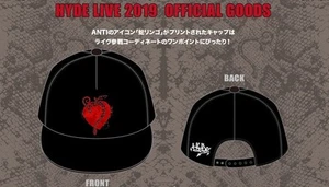 HYDE hyde LIVE 2019 ANTI Limited Official Tour Cap L'Arc en Ciel VAMPS from JPN - Picture 1 of 2