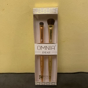 Kit de ojos Royal & Langnickel Omnia con 2 pinceles metálicos de sombra de ojos - Imagen 1 de 4