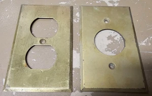 LATÓN MACIZO Único 1.406" Receptáculo Placa de Pared Salida 1G Cubierta y Latón dbl - Imagen 1 de 5