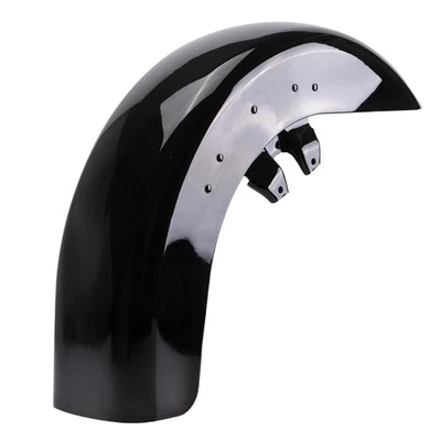 Vivid Black Front Fender Fit For Harley Touring Street Road Glide 1989 1990-2013 Foto 1 de 4
