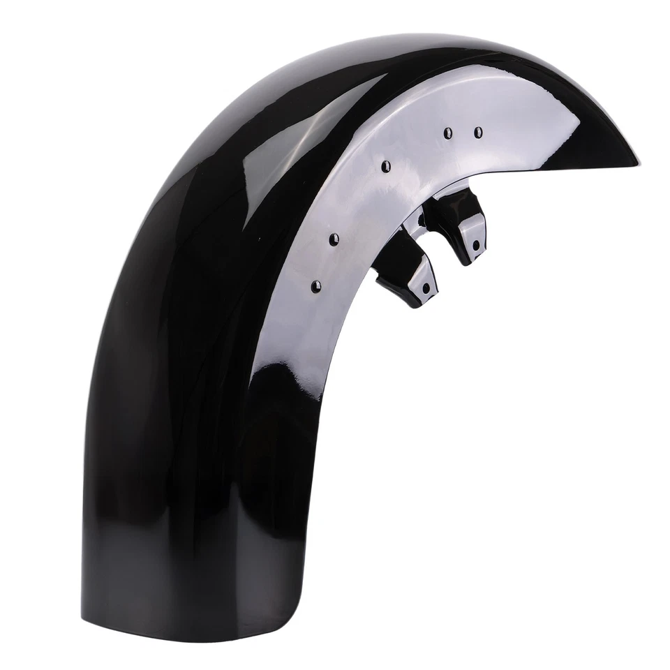 Vivid Black Front Fender Fit For Harley Touring Street Road Glide 1989 1990-2013 Foto 1 de 4