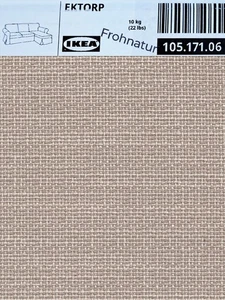 Ikea EKTORP Bezug für 3er Sofa mit Recamiere Hillared beige 105.171.06 NEU - Bild 1 von 1