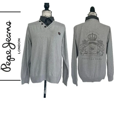 Y2K 90’s PEPE JEANS LONDRES SUÉTER CUELLO FALSO TEJIDO TALLA XL ICÓNICO  Foto 1 de 4