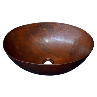 Native Trails CPS69 Copper Maestro Oval 17-1/4" Copper Vessel Bathroom Sink - Image 1 of 4