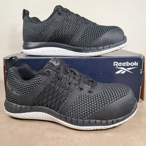 Reebok Women's Print Work ULTK Composite Toe Work Shoes Black/White Size 6W Exce - Picture 1 of 18