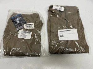 GEN III LEVEL 2 MID-WEIGHT COYOTE COLD WEATHER LARGE LONG WAFFLE DRAWER & SHIRT - Picture 1 of 15