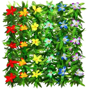 Aodaer 6 Stück Hawaii Leis Halskette Großpackung Girlanden Tropisch Künstlich Fluss... - Bild 1 von 7