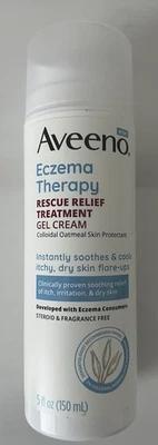 Aveeno Eczema Therapy Rescue Relief Treatment Gel Cream, 5 FL OZ - Image 1 of 4