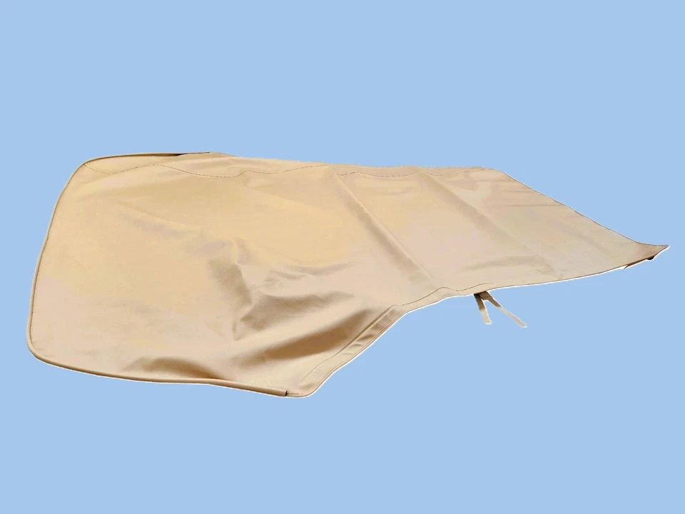 Volkswagen Cabrio Soft Top Tan Vinyl [Reuse Glass] Fits 1995-2000 - New In Box - Image 1 of 1