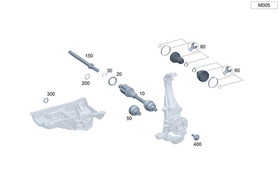 Genuine Mercedes-Benz Rs Boot 223-330-29-04 - Image 1 of 1