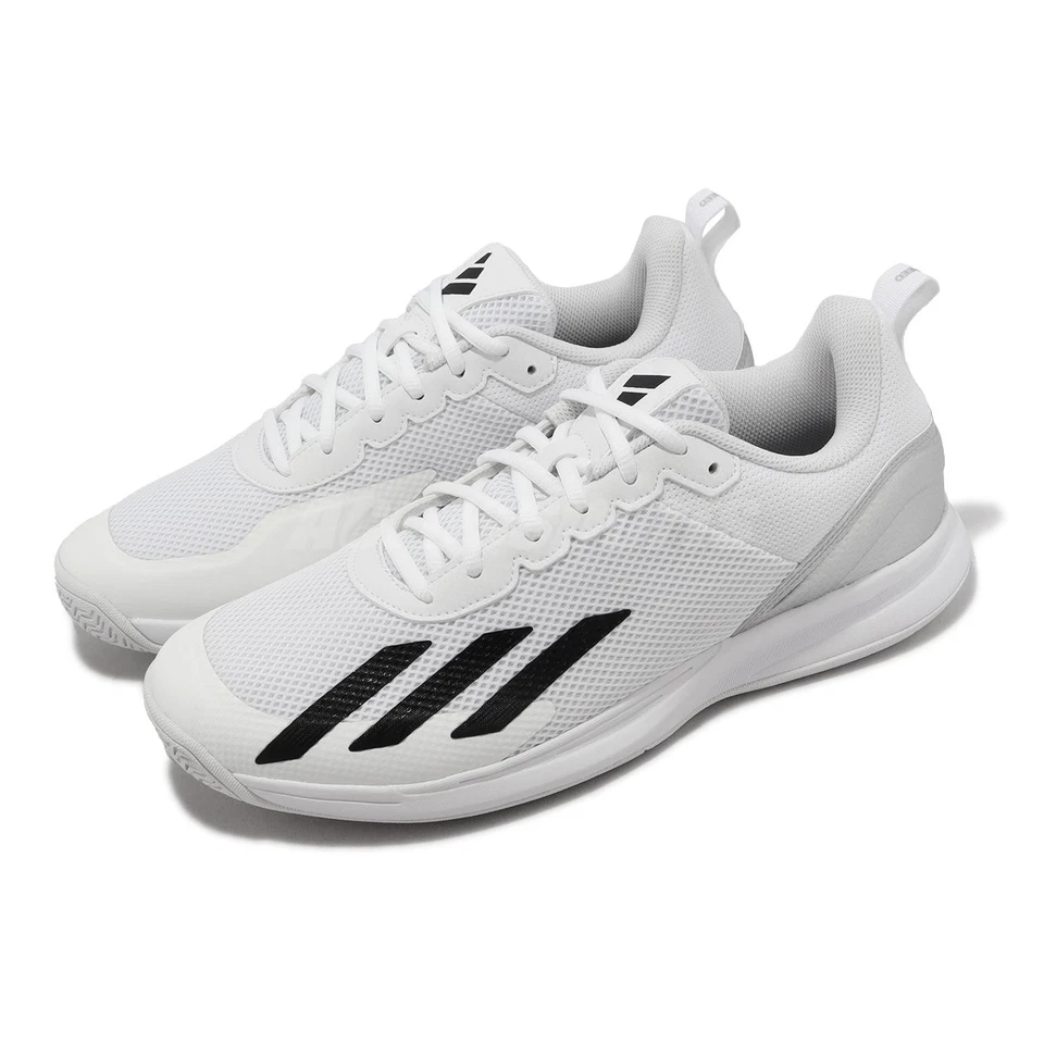 adidas Courtflash Speed Cloud White Black Men Tennis Hard Court Shoes IG9538 - Photo 1/4