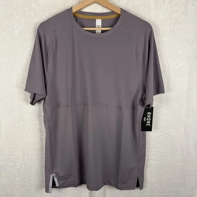Rhone Extra Mile Short Sleeve Athletic UPF 50+ Tee Size Medium Gray Stone NWT - Image 1 of 4