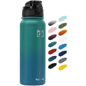 20 Oz Insulated Stainless Steel Water Bottle with 1 Lid (Chug Lid) - For Kids... - Picture 1 of 7