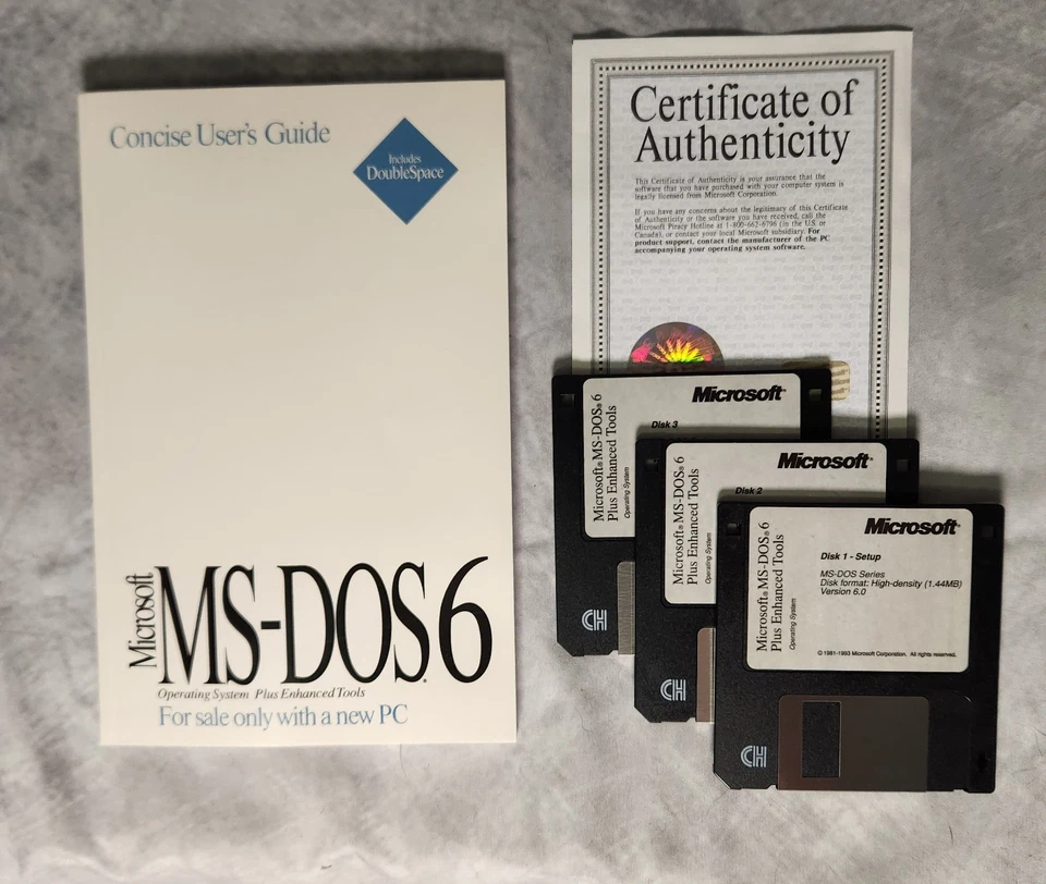 Microsoft MS-DOS 6 Plus Enhanced Tools with book - Image 1 of 1