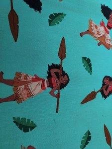 MOANA TROPICAL ICONS DISNEY PRINCESS COTTON FABRIC 36X44 (1 YARD) - Picture 1 of 1