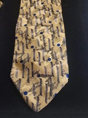  Corbata de cuello Louis Roth clásica dorada para hombre  Foto 1 de 4