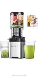 AMZCHEF ZM-1902-B Cold Press Juicer – Large Chute, Auto-Cut, Stainless Steel - Picture 1 of 6
