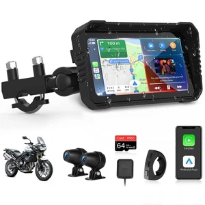 4K Motorcycle CarPlay 6.25 inch Carplay Motorcycle Screen/Android Auto for Mo... - Picture 1 of 8