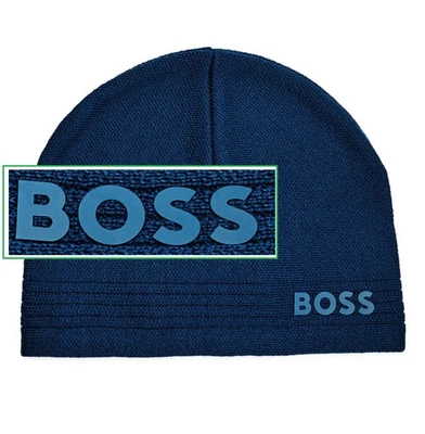 Новый с Ярлыками BOSS Hugo Boss (Hugo Boss зеленый ярлык) логотип Beanie шляпа - Изображение 1 из 4