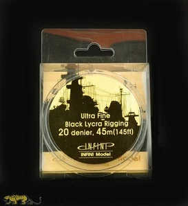 Aparejo de barco Infini modelo 0201B negro - ultra fino - 0,048 mm - 1:700 - 45 m - Imagen 1 de 1