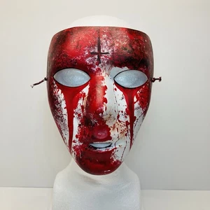 Custom Home Made Horror Scary Bloody Face Halloween Mask - Adult One Size - Picture 1 of 12