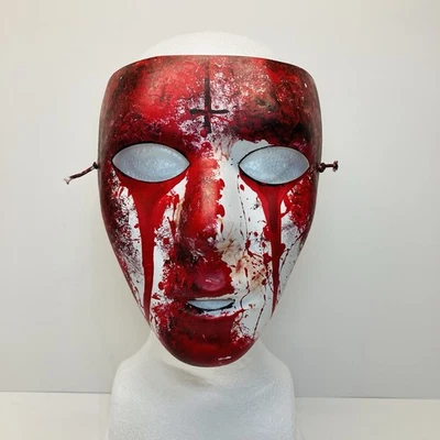 Custom Home Made Horror Scary Bloody Face Halloween Mask - Adult One Size - Image 1 of 4
