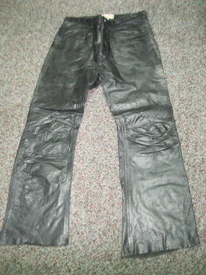 Rocky Cycle California Vintage Pantalón Cuero Talla Mujer 34x29 Moto Foto 1 de 4