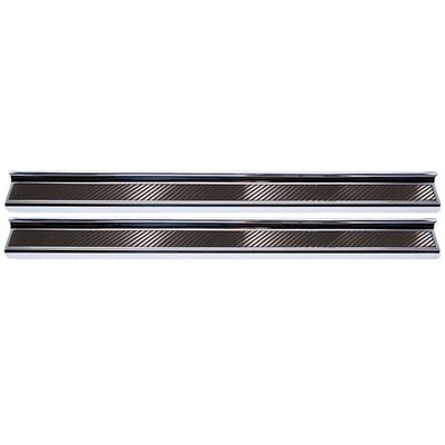 ACC Door Sill Trim Kit Carbon Fiber Inlay fits 2008-15 Dodge Challenger-Polished Foto 1 de 3