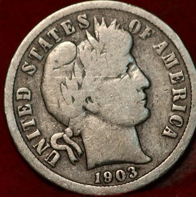 1903-O New Orleans Mint Silver Barber Dime - Image 1 of 2