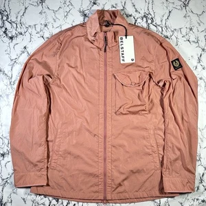 BELSTAFF Mens Rust Pink Quarter Overshirt Jacket SIZE 2XL XXL BNWT Authentic - Picture 1 of 14