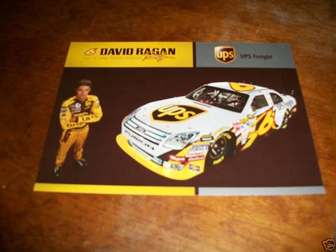 DAVID RAGAN 2009 UPS FREIGHT SPRINT CUPSERIES POSTCARD Cover