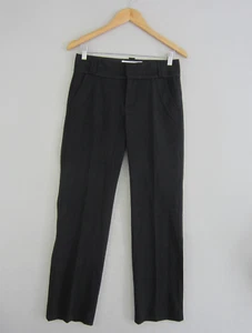 Zara Woman Pants Womens 36 | 8 Black White Pin Striped Wool Trousers Straight - Picture 1 of 15