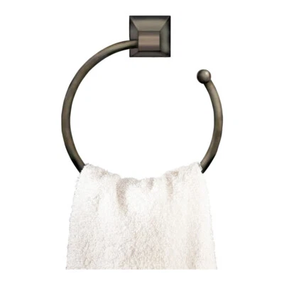 American Standard Town 方形黑色青铜毛巾环 2555.021.068 — 第 1/4 张图片