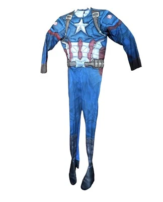 Marvel Capitán América Disfraz Halloween Niño Talla 4 - 6 Sin Máscara Azul Rojo Foto 1 de 4