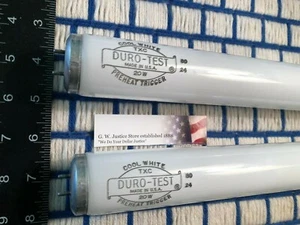 2 NEW LONG LIFE Cool White fluorescent F20T12/CW Duro-Test 20w light bulb 24" - Picture 1 of 3