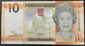 2019 States of Jersey £10 Rowley P34b / JE35b Prefix ED - VERY LOW No UNC - Picture 1 of 4