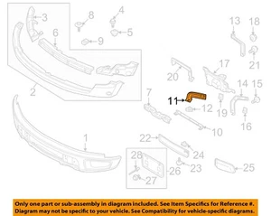FORD OEM 10-14 F-150 Front Bumper Bumper Components-Support Bracket AL3Z17754B - Picture 1 of 2
